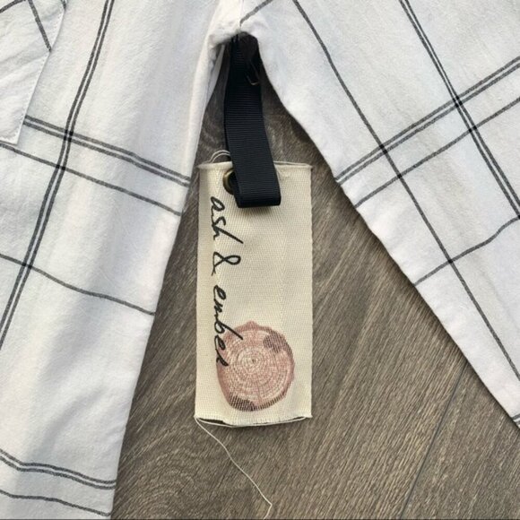 Anthropologie Ash and Ember Button Down Shirt Plaid Western Country Size XS - Picture 11 of 16